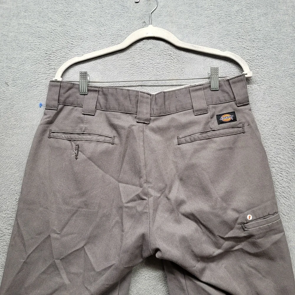 Dickies Men Shorts 32 Gray Chino Twill Flex Workwear 9